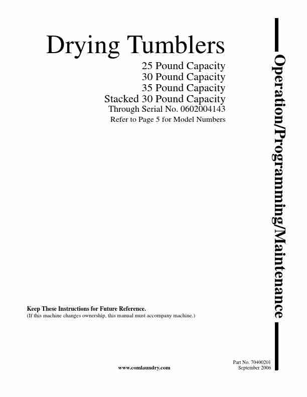Alliance Laundry Systems Clothes Dryer 25-page_pdf